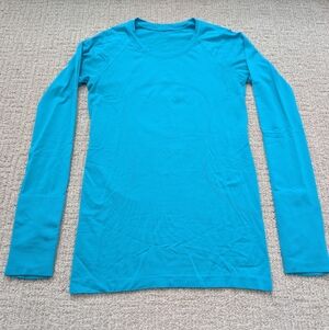 Lululemon Swiftly Tech Long Sleeved 2.0, Turquoise Tide, Size 6